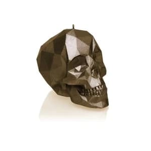 Brass Large Low Poly Skull
