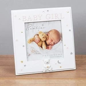 4" x 4" - Bambino Resin Baby Girl Photo Frame