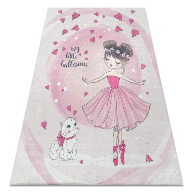 RugsX Bambino Rug in Pink Size: 160cm x 220cm Pink Unisex 160cm x 220 cm