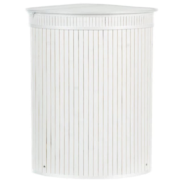 Beliani Basket Badulla Bamboo Wood White 57 L