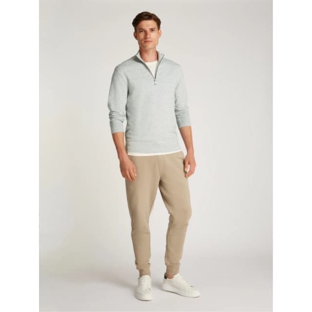 Calvin Klein Mens Waffle Texture Crew Neck Jumper Heather PKH male S