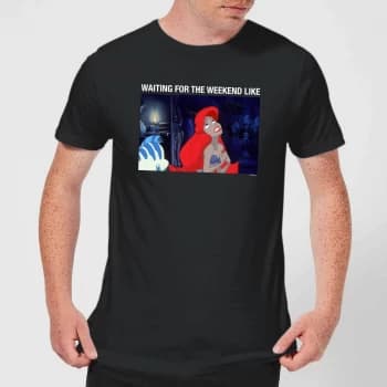 Disney The Little Mermaid Weekend Wait Mens T-Shirt - Black - 3XL - Black