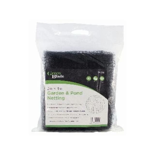 Green Blade Plastic Garden Pond Netting - 2m x 4m - Black Black