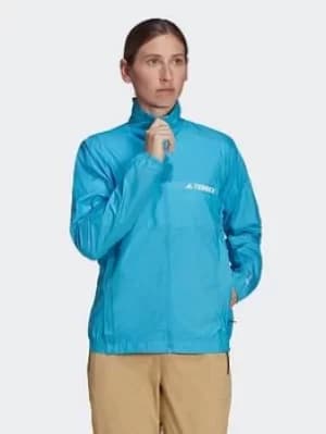 adidas Terrex Multi Wind Jacket, Blue Size M Women