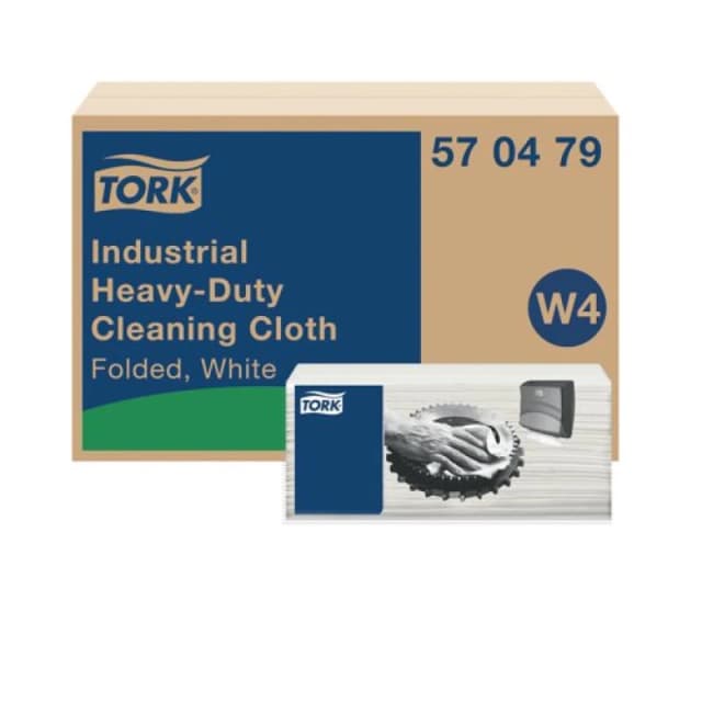 Tork Heavy-Duty Industrial Cleaning Cloths White (240 Pack) 570479