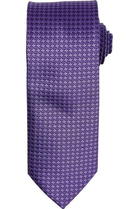 Premier Premier Puppytooth Tie in Purple Purple One Size Unisex 5063470392483