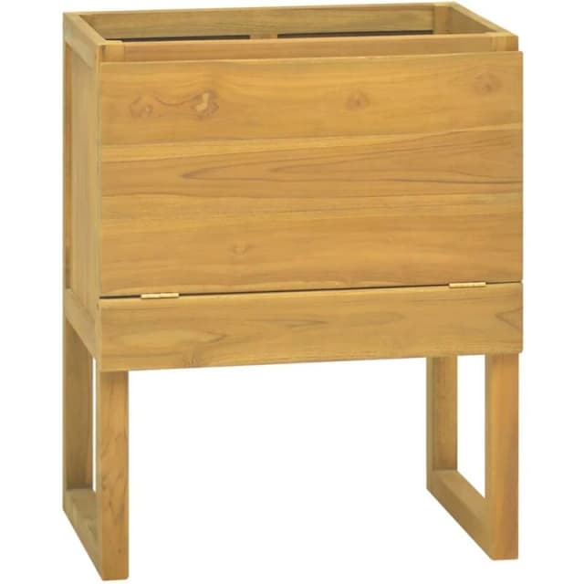 VIDAXL Bathroom Cabinet 60x40x75cm Solid Wood Teak Vidaxl 8720286662748