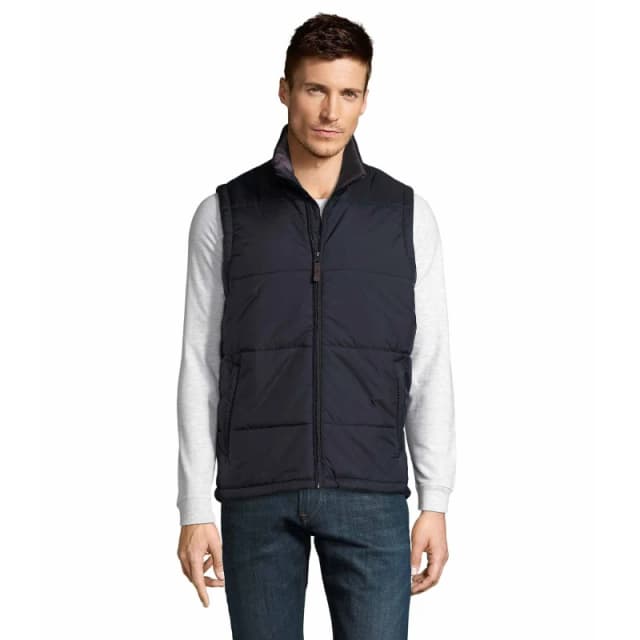 SOL'S Warm Padded Bodywarmer Jacket in Navy Size: Small Navy Unisex S