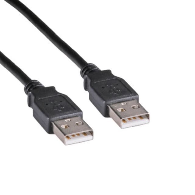 Cablenet Cablenet 1m USB 2.0 Type A Male - USB 2.0 Type A Male Black PVC Cable USB2049BK