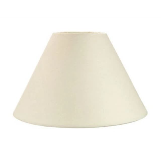 Happy Homewares Traditional 12 Cream Cotton Coolie Lampshade Suitable For Table Lamp Or Pendant