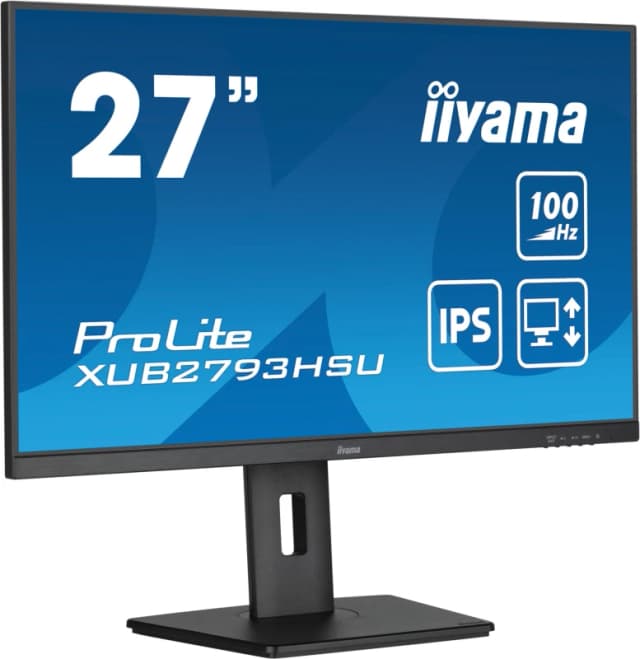 iiyama XUB2793HSU 27 IPS Full HD 100Hz Height Adjustable Monitor XUB2793HSU-B7 Black