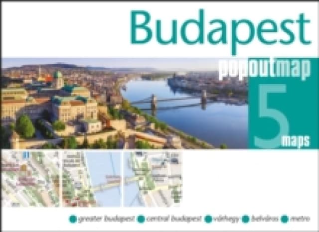 Budapest PopOut Map Sheet map, folded