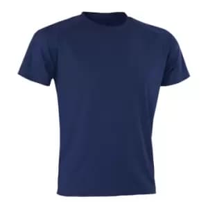 Spiro Mens Aircool T-Shirt (M) (Navy)