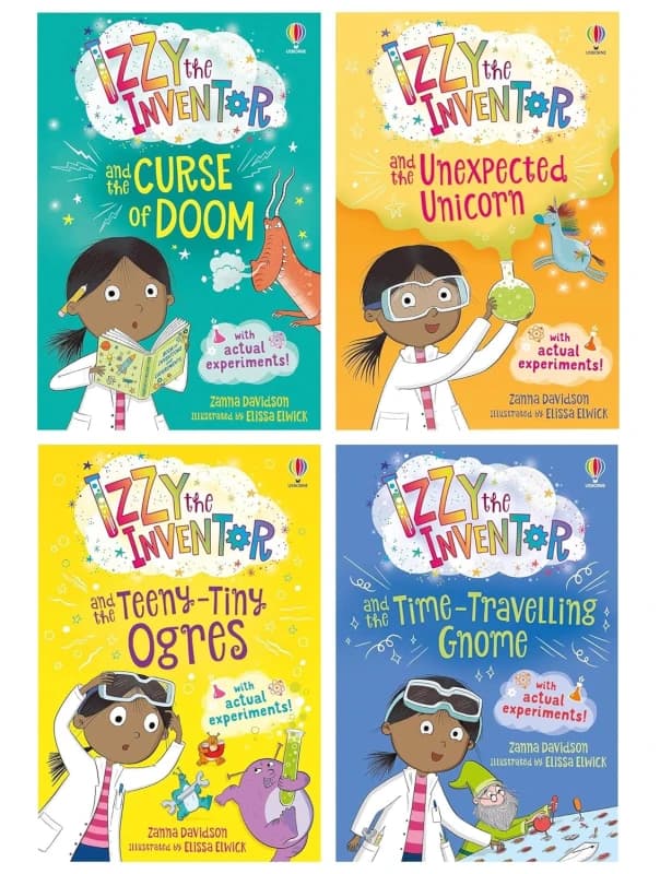 Izzy the Inventor Series Zanna Davidson 4 Book Set Zanna Davidson Books