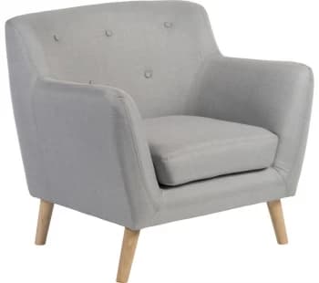 TEKNIK Skandi Fabric Reception Chair - Grey