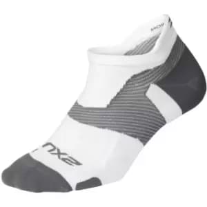 2XU Vectr Merino Light No Show Sock - White