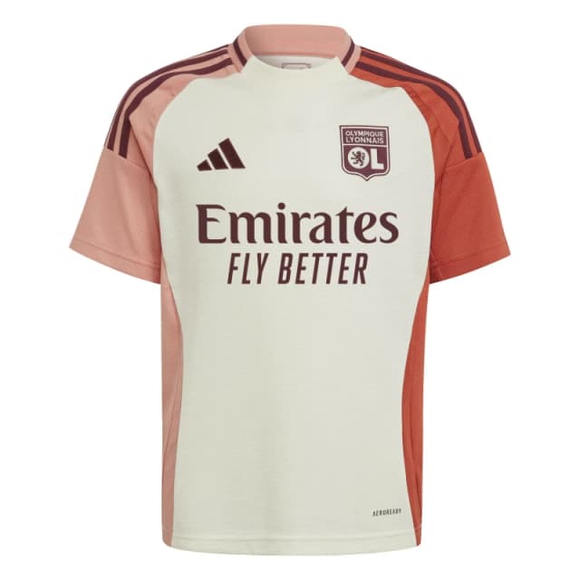 adidas Lyon Third Shirt 2024 2025 Juniors Ivory unisex 7-8 Years