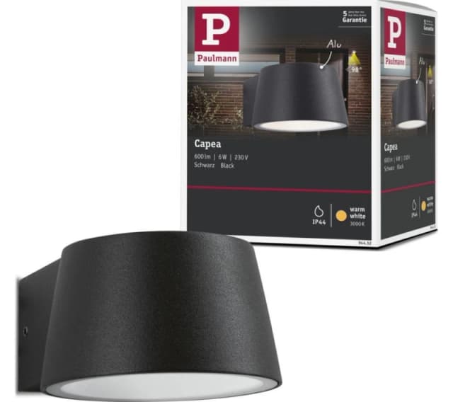 PAULMANN Capea Outdoor LED Wall Light - Anthracite 4000870944523
