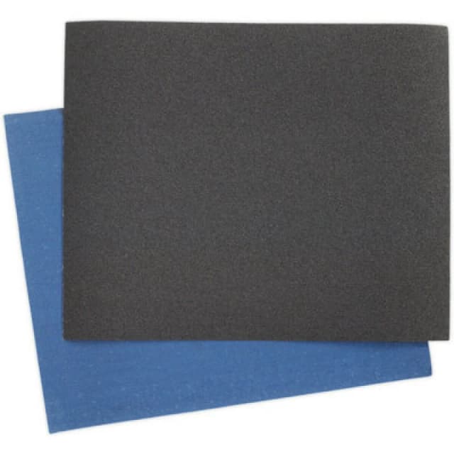 Loops 25 PK Blue Twill Emery Sheet 230 x 280mm - Flexible & Tear Resistant - 150 Grit Multi