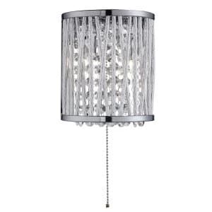 2 Light Indoor Wall Light Chrome, Crystal, G9