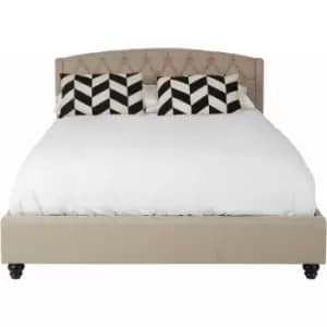 Josephine Beige Kingsize Bed - Premier Housewares