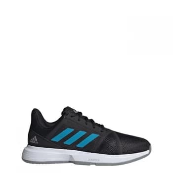 adidas CourtJam Bounce Shoes Unisex - Core Black / Sonic Aqua / Clou