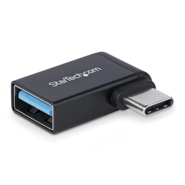 StarTech.com StarTech.com Right Angled USB-C to USB-A Adapter, USB 5Gbps, Compact USB-C Male to USB-A Female Adapter, Metal Housing, M/F USB31CAADGCPR