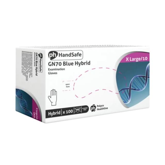 Shield Vinyl/Nitrile Mix Powder Free Gloves XL (100 Pack) GN70 EXTRA LARGE