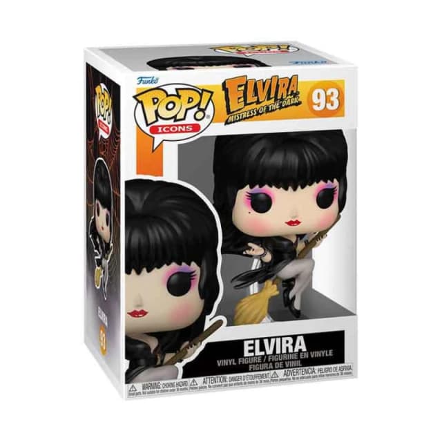 AJ Toys & Books Funko Elvira POP! Icons Vinyl Figure Elvira Broom