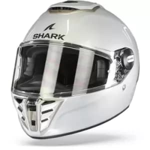 Shark Spartan Rs Blank White Silver Glossy W01 L