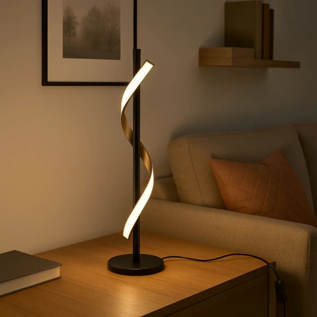 EGLO Eglo Conaprato Black & Brushed Brass Modern Table Lamp Black One Size Unisex 9008606357376