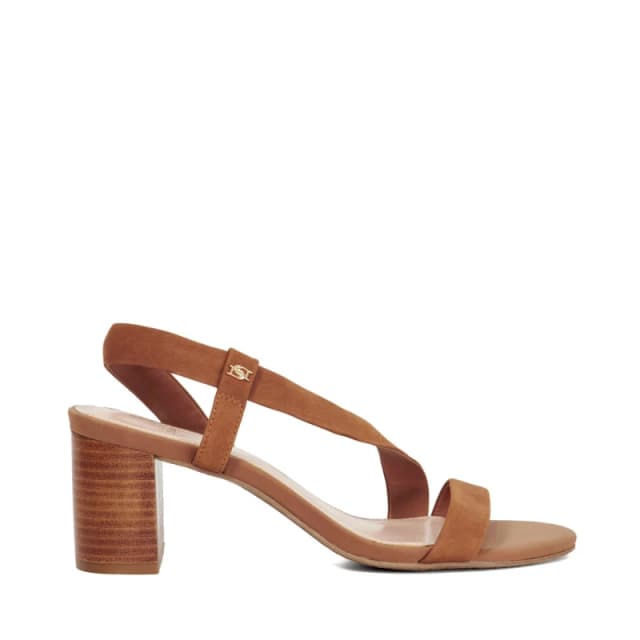 Dune London Womens Jestered Heeled Sandals Tan female 4 (37)