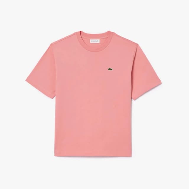 Lacoste Relaxed-Fit Soft Cotton T-Shirt Pink female 8