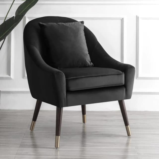 Artemis Home Octavia Accent Chair in Black Unisex
