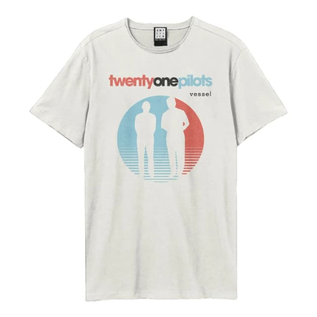 Amplified Amplified Men Grandpas Retro Twenty One Pilots T-Shirt in White Size: X-Small White XS Male 5063574714280