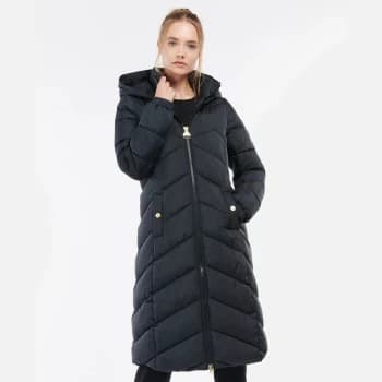 Barbour International Womens Athena Quilt Jacket - Black - UK 10