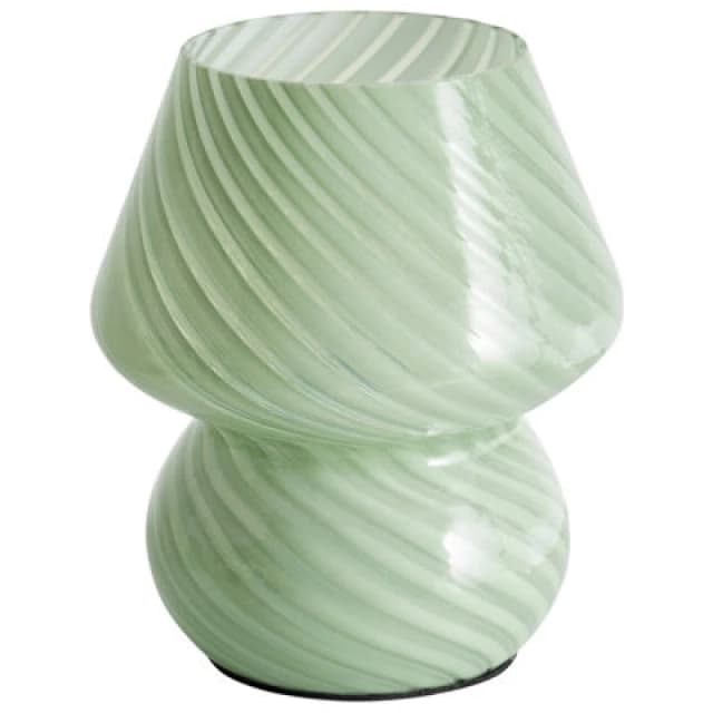 Beliani Table Lamp Lobo Glass Green