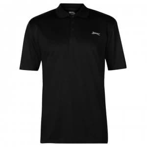 Slazenger Golf Solid Polo Shirt Mens - Black