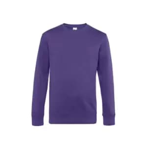 B&C Mens King Crew Neck Sweater (2XL) (Radiant Purple)
