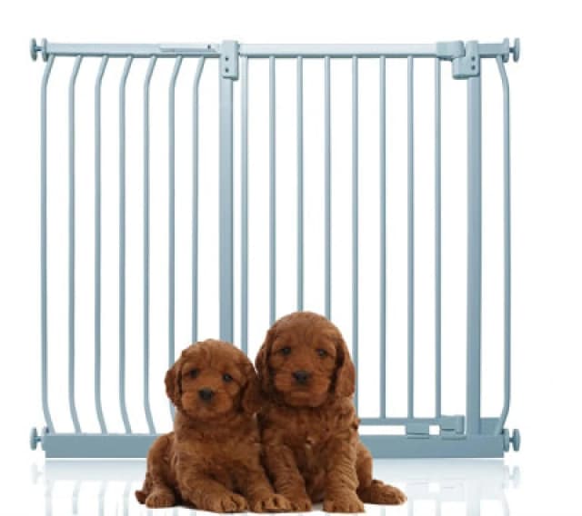 Bettacare Extra Tall Elite Dog Gate, 116Cm - 125Cm, Matt Grey, Extra Tall 96.8Cm In Height, Pressure Fit Pet Gate