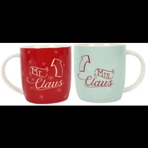 Mr & Mrs Claus Mugs