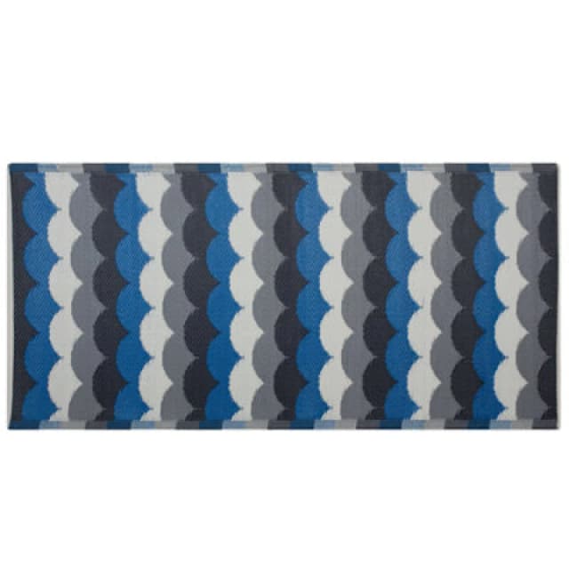 Beliani Outdoor Rug Bellary Blue 90 X 180 Cm