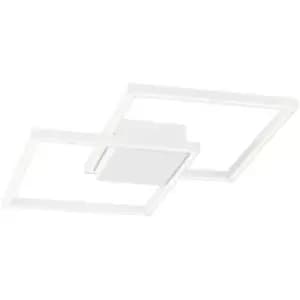 Netlighting Merano Atlanta Integrated LED Semi Flush Light White Aluminium LED 2