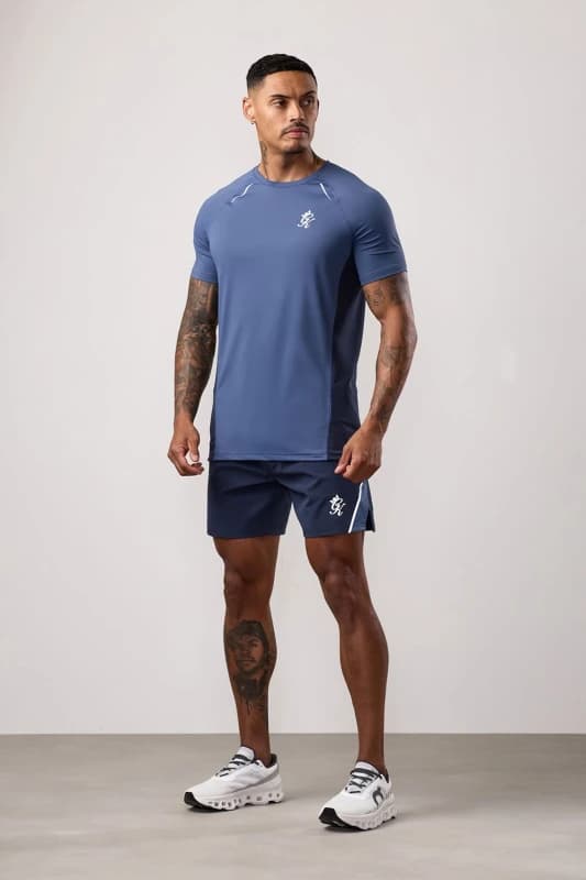 GYM KING Mens Flex 2.0 Short Blue Size: Small Blue Male S