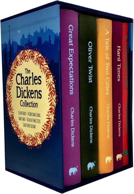 Charles Dickens 5 Books Collection Box Set (Oliver Twist, A Christmas Carol, Hard Times) Charles Dickens Books