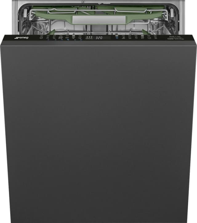 Smeg Universal DIL324AQL Fully Integrated Full Size Dishwasher - Black Control Panel - A Rated, Black