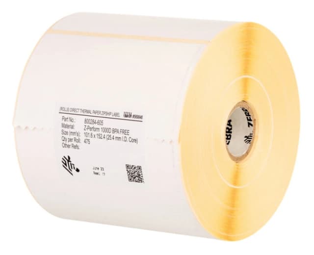 Zebra Zebra Z-Perform 1000T White Self-adhesive printer label 880006-025