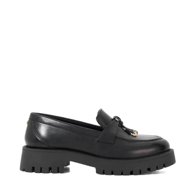 Dune London Womens Garretts Slip-On Cushioned Loafers Black Patent female 3 (36)