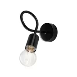 Netlighting Camilla Wall Light Black, 1x E27