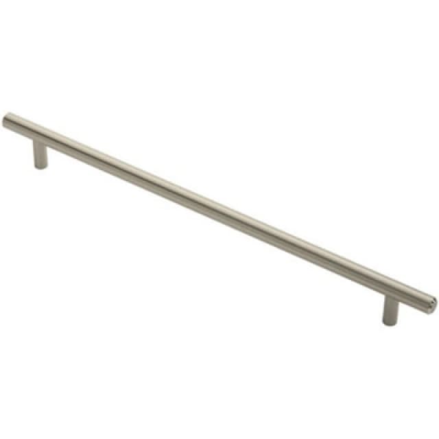 Loops Round T Bar Cabinet Pull Handle 348 x 12mm 288mm Fixing Centres Satin Nickel Metallics unisex